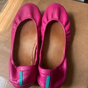 Hot pink Tieks, size 8